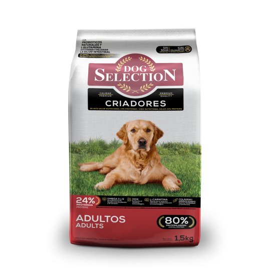 DOG SELECTION CRIADORES ADULTO 1,5KG