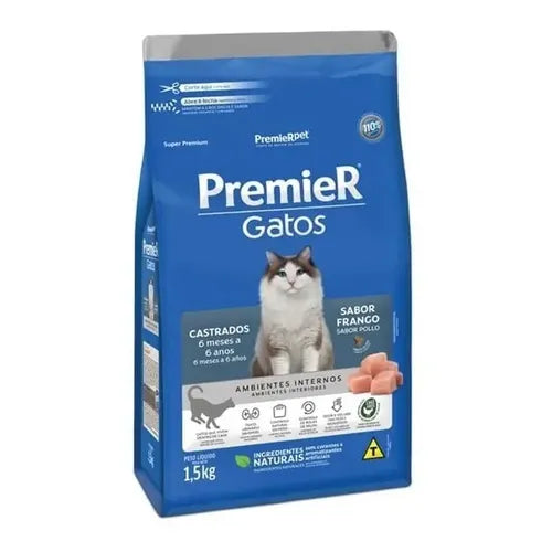 PREMIER AMB. INTERIORES GATOS CASTRADOS 1,5KG