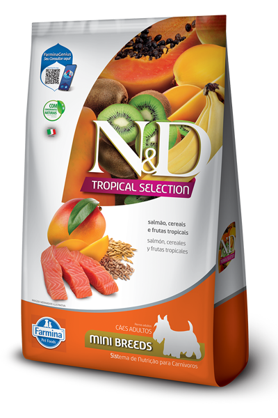 N&D ADULTO RAZA PEQUEÑA 2,5 KG TROPICAL SELECTION (SALMON , CEREALES Y FRUTAS TROPICALES )