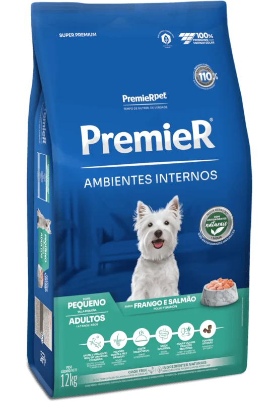 PREMIER AMB. INTERNOS  ADULTO RAZA PEQUEÑA 12 KG