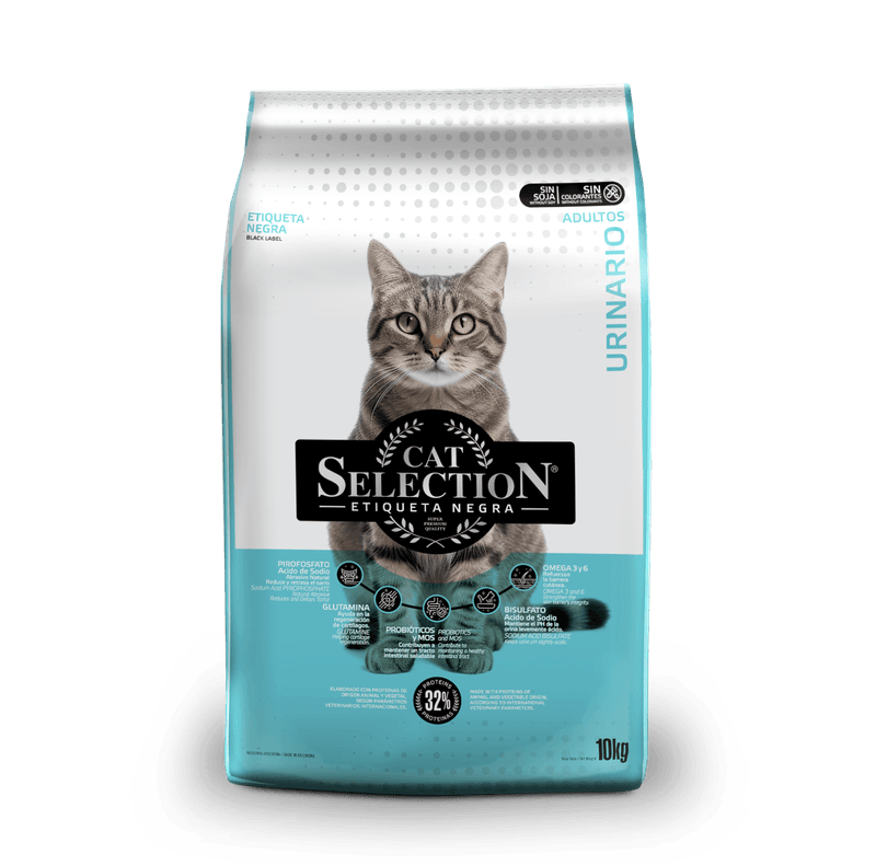 CAT SELECTION ETIQUETA NEGRA URINARY 10KG