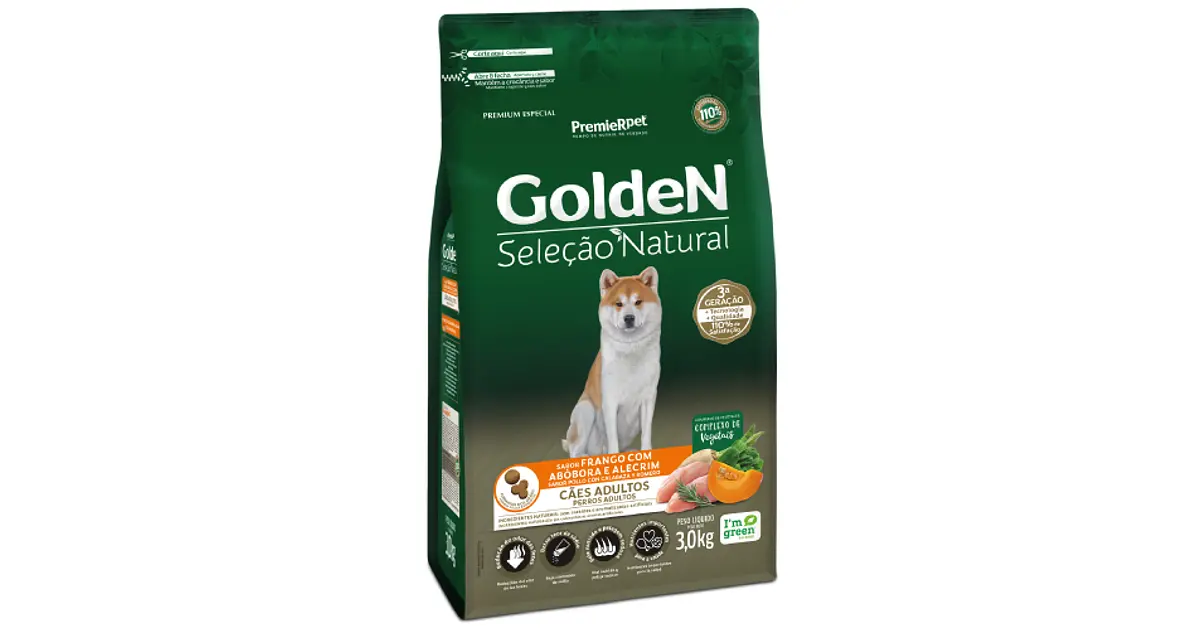 GOLDEN ADULTOS SN POLLO CON CALABAZA Y ROMERO 3KG
