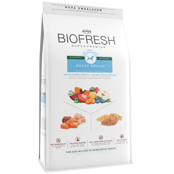 BIOFRESH Perros Adultos Razas Medias 15Kg.