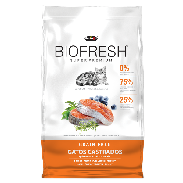 BIOFRESH Gatos Castrados 1.5Kg sabor Salmón.