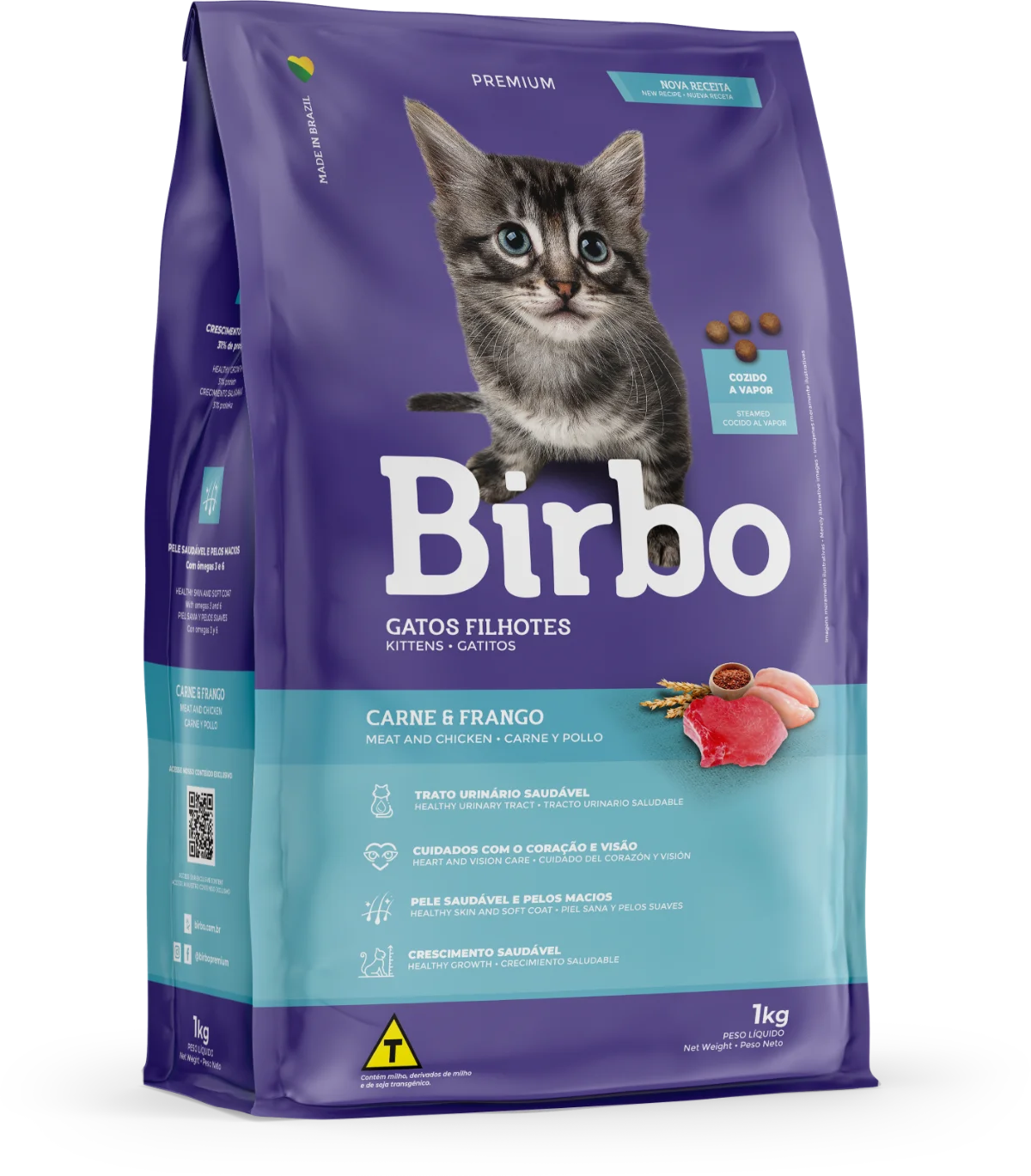 BIRBO GATITOS 1Kg.Sabor Carne y Pollo.