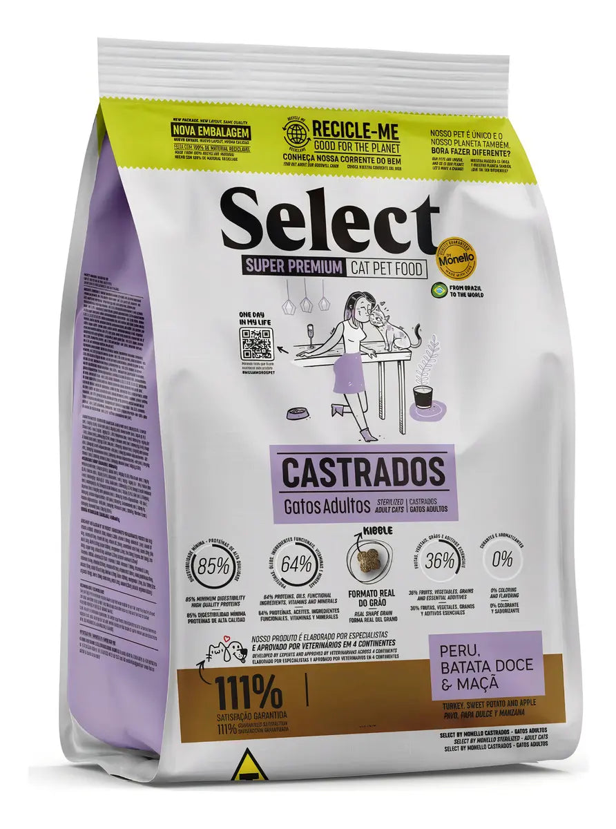 SELECT GATO CASTRADOS 7KG