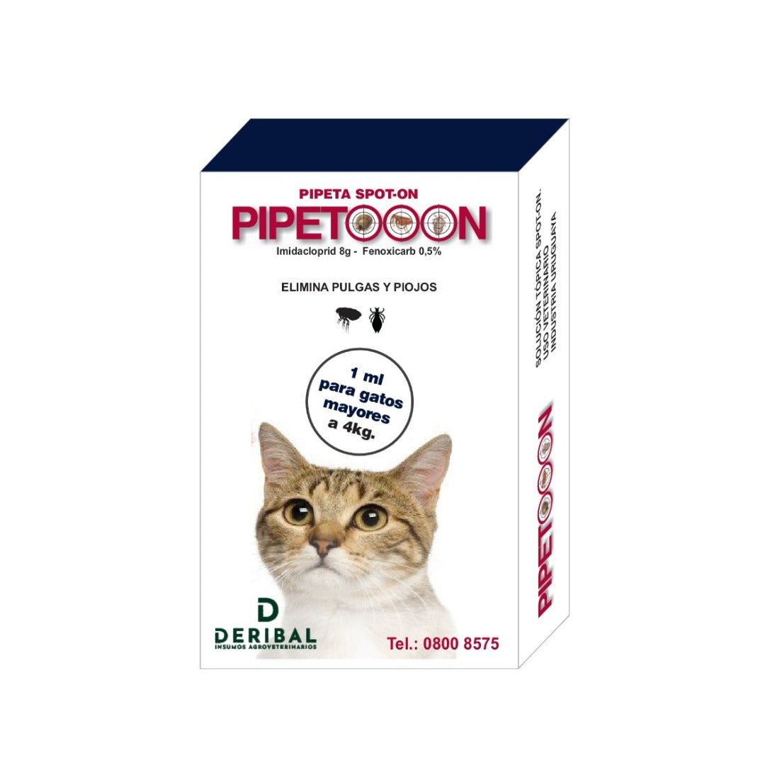 PIPETA PIPETOOON GATOS +4Kg.(1ML)