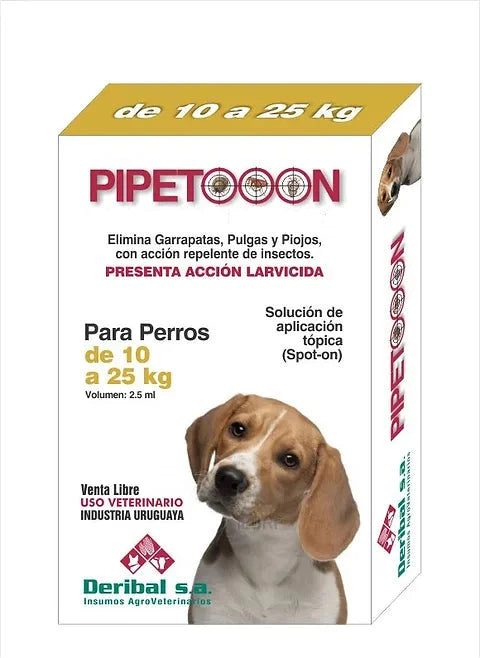 PIPETA PIPETOOON PERROS 10-25KG.(2.5ML)