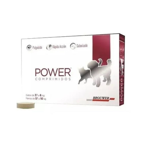 POWER COMPRIMIDOS GATOS(3.1-6Kg)-PERROS(5.1-10Kg).