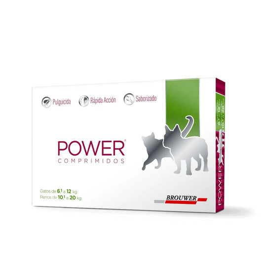 POWER COMPRIMIDOS GATOS(6.1-12KG)-PERROS(10.1-20Kg).