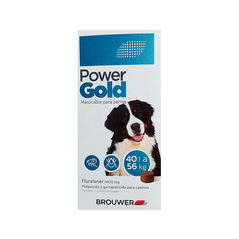 POWER GOLD 1 COMPRIMIDO MASTICABLE(40.1-56Kg).