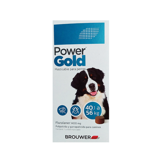 POWER GOLD 1 COMPRIMIDO MASTICABLE(40.1-56Kg).