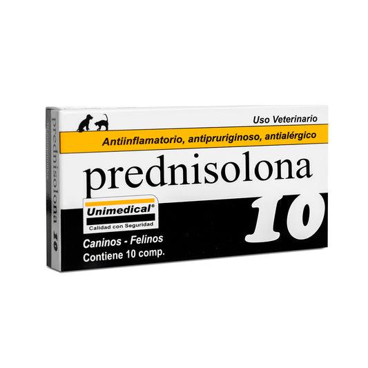 PREDNISOLONA 10mg.(Blister 10 comprimidos).