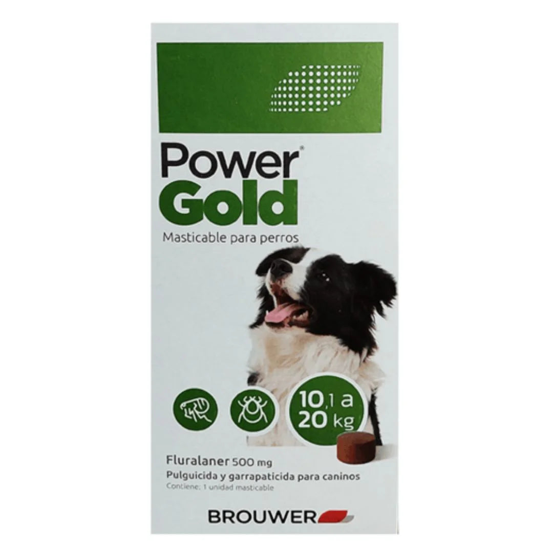 POWER GOLD 1 COMPRIMIDO MASTICABLE(10.1-20Kg).