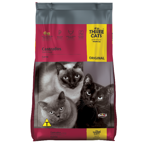 THREE CATS Gatos Castrados 10.1Kg.