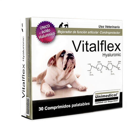 VITALFLEX HYALURONIC(30 Comprimidos palatables).