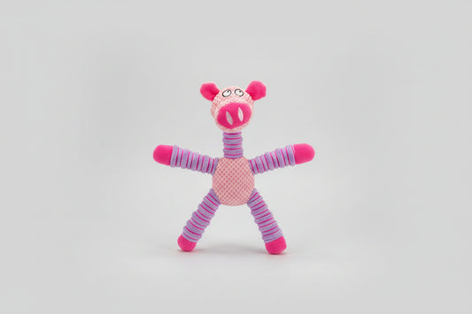 PELUCHE CHANCHO ROSADO/LILA GRANDE