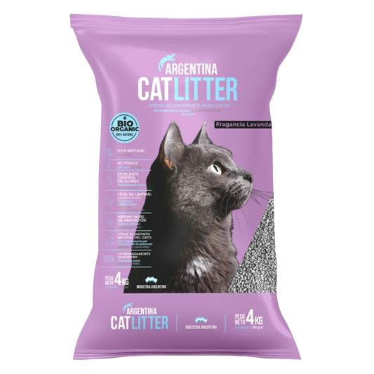 ARENA AGLOMERANTE CATLITTER LAVANDA 4Kg.