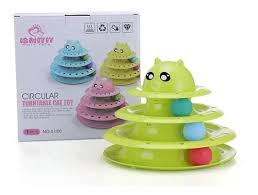 JUGUETE PARA GATO 3 NIVELES + PELOTAS