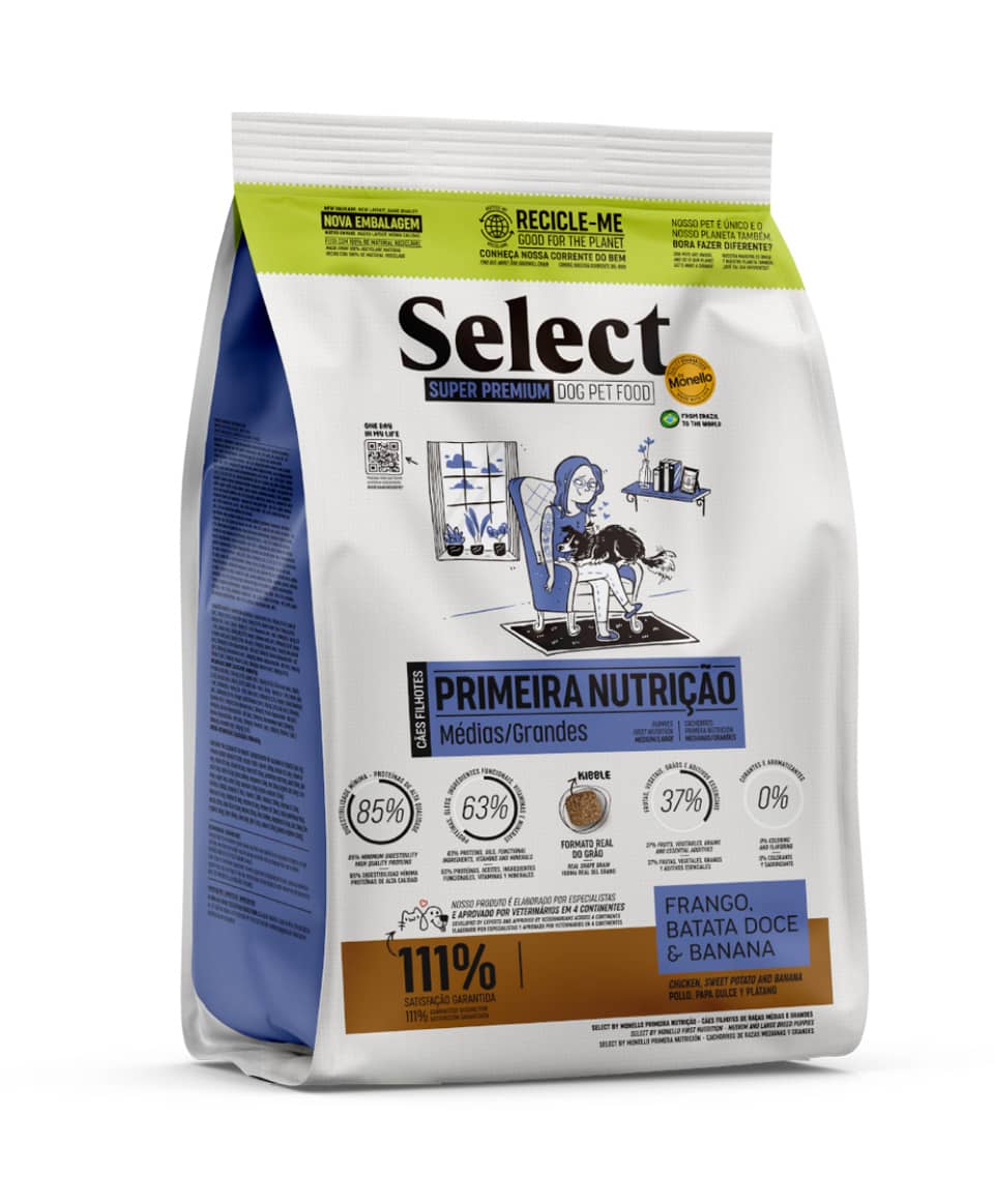 SELECT PRIMERA NUTRICION CACHORRO RAZA MEDIANA Y GRANDE 7KG
